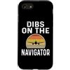 Funny Distraction Pilot Gifts Custodia per iPhone SE (2020) / 7/8 Dibs divertenti sul pilota di aeroplani retrò del navigatore co-pilota