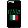 Italiano Travel Souvenirs Custodia per iPhone 7 Plus/8 Plus Bandiera Italia Italia Patrimonio Famiglia Italia