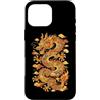 Traditional Chinese Dragon Art Symbol Gr Custodia per iPhone 16 Pro Max Tradizionale Drago Cinese Simbolo Di Potenza E Forza