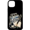 Jimbeels Custodia per iPhone 15 Plus INK FLOW ROUTINE Stilografica Taccuino Scrittura