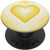 Yellow Aesthetics Gifts Cuore giallo brillante amore di San Valentino PopSockets PopGrip Adesivo