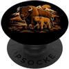 Park Apparel Everywhere Buffalo Bison Calf Sunset Landscape Design Gifts PopSockets PopGrip Adesivo