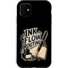 Jimbeels Custodia per iPhone 11 INK FLOW ROUTINE Stilografica Taccuino Scrittura