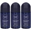 Nivea Men Deep Deodornate Roll-On 3x50 ml