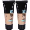 Maybelline New York Fondotinta Fit Me Matte & Poreless 112 Soft Beige 2x30 ml