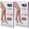 Sauber Gambaletto Open Toe 140 Denari Maglia Liscia Neutro Beige Taglia 2 2x1 St