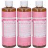 Dr. Bronner's Sapone Liquido 18-in-1 Cherry Blossom 475 ml 3x475