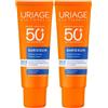 URIAGE Bariésun Crema colorata chiara SPF50+ pelle sensibile, viso, idrata e protegge, solare 2x50 ml