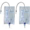 Sacca Raccogli Urina Da Gamba Per Incontinenza In Pvc 750 Ml Rivestita Tubo Raccordo Diritto 30 Cm+Rubinetto Scarico+Valvola Antireflusso+2 Fasce Rivestite Silicone 10 Pezzi 2x10 pz Bustina