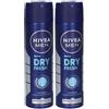 Nivea Men Dry Fresh Deodorante Spray 2x150 ml
