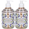 Le Maioliche Sapone Liquido Gelsomino e Vaniglia Linea Riviera 2x500 ml