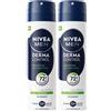 Nivea Men Derma Control Sensitive Deodorante Spray 72h 2x150 ml