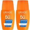 URIAGE Bariésun Fluido ultra-leggero invisibile SPF50+ pelle sensibile, viso, solare 2x30 ml