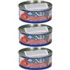 Farmina N&D Natural con Tonno & Salmone Wet Food per Gatti Adult 3x70 g