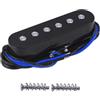 FLEOR Pickup centrale Single Coil in ceramica tono vintage per chitarra stile ST, nero