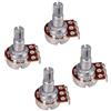 perfk Pack Of 4 Chitarra Potenziometro Potenziometri A100K + B100K 18mm Split Shaft Accessori Per