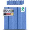 Aeco Sound® - Pannelli Acustici in Feltro | 9 pezzi da 30x30cm ciascuno | autoadesivi | feltro acustico extra spesso da 1,5cm | isolamento acustico, insonorizzazione (Blu)
