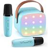 voijump Mini Macchina per Karaoke con 2 Microfoni Wireless, Macchina per Karaoke Bluetooth Portatile 2026, Regalo per Natale e Compleanno, Adatta per Ragazze, Ragazzi e Adulti, Ideale per Feste in Famiglia