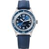 watchdives Orologio subacqueo da uomo WD50Q 50-Fathoms, orologio al quarzo giapponese VH31 Sweep, movimento dei secondi, vetro zaffiro, 200 m, orologio subacqueo professionale BGW9, colore blu, cassa