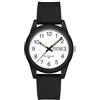 findtime Orologio analogico da uomo, impermeabile, con numeri grandi, facile da leggere, al quarzo, luminoso, casual, cinturino in silicone, semplice, unisex, per adulti