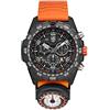 Luminox Orologio analogico al quarzo svizzero da uomo con cinturino in gomma XB.3749, Nero, Moderno