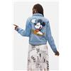 Desigual, Giacca stampata Mickey, Cotone, Blu, L