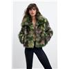Desigual, Cappotto in pelliccia sintetica Lacroix, Donna, Poliestere, Verde, L