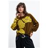 Desigual, Maglione jacquard M. C. Lacroix, Donna, Verde, L