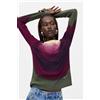 Desigual, maglione a maglia fine effetto sfumato, Donna, Rosso, L