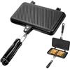 FARYODI Sandwichmaker - Tostapane da campeggio, double face, in alluminio, per la cucina, la colazione