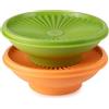 Tupperware Ciotola da 400 ml, arancione + 400 ml, verde, ciotola per insalata, ciotola da servizio, ciotola (incluso coltello per formaggio, aiuto per la casa)