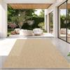 TT Home Tappeto Per Esterni Tappeto Cucina Balcone Terrazza Design Moderno Monocolore, Colore:Natura, Dimensione:120x160 cm