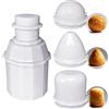 INCNMAD Stampo Onigiri 3 in 1 Kit Sushi in Plastica PP - Antiaderente Stampi Riutilizzabile Sushi Maker,Stampo per Palline di Riso per Bento, Cena, Festa, Campeggi, Ristoranti