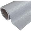 emmevi Rotolo Passatoia Copri Pavimento Gomma Pvc Ruvida Antiscivolo Tappeto Lamiera Isolante Grigia 100x1300 cm