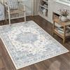 PureCozy Tappeto Salotto Vintage 80x150cm Blu