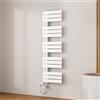 EMKE Scaldasalviette Elettrico 132x40 cm Bianco,600 W