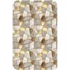 OnlyWow© Tappeto Doccia Accessori Bagno Bathmat Tappeti Bathroom Mat | 50x80 cm - Rettangolare - Antiscivolo Moderni Memory Foam Lavabile Mosaico - Marmo - Oro