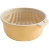 Gsycle Set di ciotola colader di 2, a doppia strato di scarico di scarico di plastica Frutta da frutta che lava il cestino drenante per pasta, verdure (Grandi dimensioni (37,4 x 18,9 x 6,7 pollici))