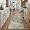 PureCozy Tappeto Corridoio 60x240cm Astratto Tappeti,Arancione&Grigio | Moderno Astratto,Lavabile in Lavatrice,Antiscivolo,Soggiorno,Cucina,Ufficio,Interno,Pelo Corto,Carpet,Runner Rug
