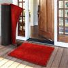 casa pura Tappetino in cocco di alta qualità tappeto in fibra naturale ottimo zerbino per interni ed esterni tappetino d'ingresso resistente e assorbente molte dimensioni spessore (Rosso 17 mm, 80 x 100 cm)