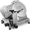 VEVOR Affettatrice Elettrica per Carne, Affettatrice per Prosciutto 240 W Spessore di Taglio Regolabile da 0-12 mm, Lama in Acciaio al Carbonio 250 mm, Salsicce Pane Formaggio Salumi Prosciutto