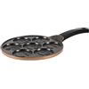serenk Divertente padella per pancake, resistente ai graffi e ai tagli, in alluminio pressofuso per cuocere il pane, cucina divertente per casa e cucina