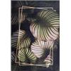 Mazovia Tappeto Soggiorno 120x170cm Nero Verde Vegetale Boho Elegante | Tappeto per Camera da Letto Sala da Pranzo Ufficio Ingresso Antiscivolo Facile da Pulire Resistente Ai Detergenti Pelo Corto