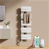 EMKE Scaldasalviette Elettrico con WIFI Termostato 132x40 cm,Bianco