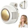 XUDUOO Ventilatore portatile con clip, mini ventilatore con clip, 3 velocità, silenzioso, ricaricabile tramite USB, per cintura, attività all'aperto, lavoro e viaggi (bianco)