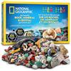 Blue Marble NATIONAL GEOGRAPHIC Scatola da Collezione di Rocce per Bambini - Kit Scientifico con 300 Gemme, Minerali e Cristalli