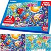 QUOKKA Puzzle Magnetici per Bambini 4-6 Anni - Libro Puzzle 100 Pezzi per 3-5 Anni - 2 Puzzle e 2 Mappe Trova le Differenze - Giochi Cerca e Trova - Spazio e Mappa del Mondo Giocattoli da Viaggio