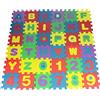 DAGLLGEW Numero Alfabeto Schiuma Tappetino da gioco in schiuma per bambini Tappetino morbido in EVA colorato Giocattolo educativo per bambini Ogni piastrella 4, 7x4, 7 pollici Piastrelle per puzzle Gioco p