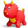 Baroni Toys Animaletto Salterino Gonfiabile per Bambini, Dinosauro, Gioco Cavalcabile per Sviluppare Equilibrio e Coordinazione, Facile da Gonfiare, 30x72x46 cm