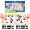 FORMIZON Gioco da Tavolo da Hockey, Hockey da Tavolo in Legno, Tabella Desktop Battaglia 2 in 1 Vincitore Gioco Interazione Ghiaccio Adatto per Attività Familiare